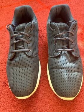Men's Breathable Knit Sneakers - navy blue sz 13